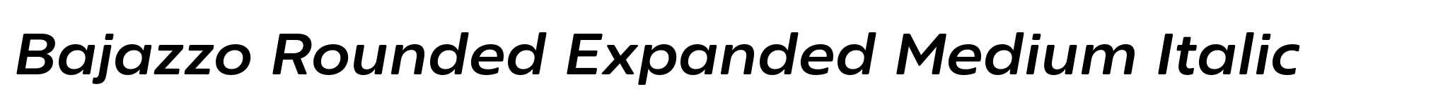 Bajazzo Rounded Expanded Medium Italic image